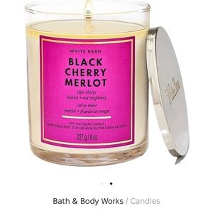 💟🆕💟 Bath and Body Works Black Cherry Merlot- 
7 Ounce Candle